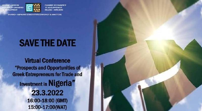 Virtual Conference “Prospects and Opportunities of Greek Entrepreneurs for Trade and Investment in ΝIGERIA