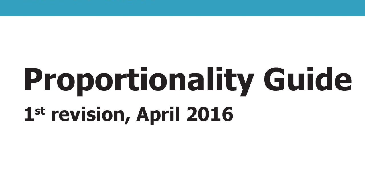 English version of the Dutch Proportionality Guide now available
