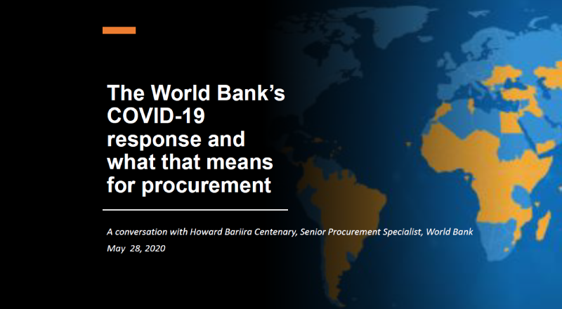 Webinar for procurement in works financed by World Bank