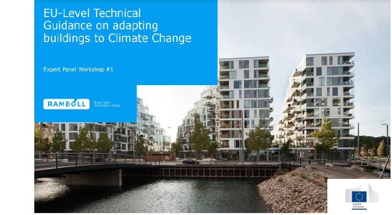 EU-Level Technical Guidance on adapting buildings to climate change: Expert Panel Workshop #1