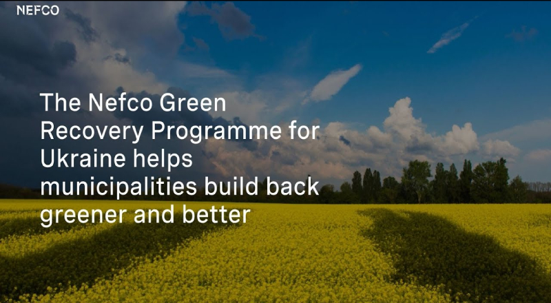 NEFCO Technical Assistance Framework Agreement – Green Recovery for Ukraine